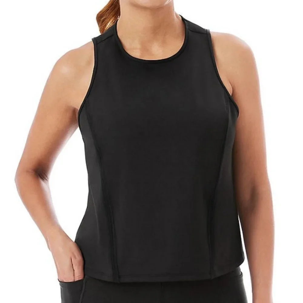 Member's Mark Ladies Work It Out Active Tank -Black Soot New with Tags Size Medi